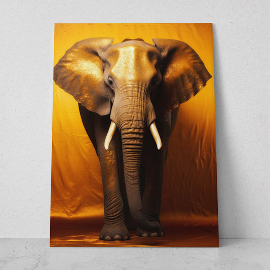 Elefante - Fondo Amarillo (Vertical)