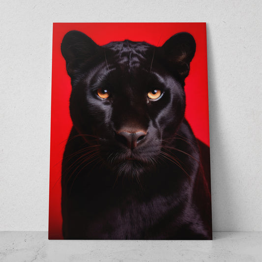 Pantera - Fondo Rojo (Vertical)