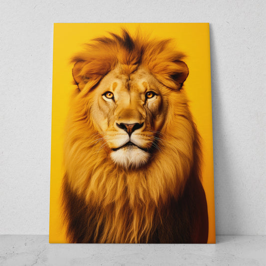 León - Fondo Amarillo 2 (Vertical)