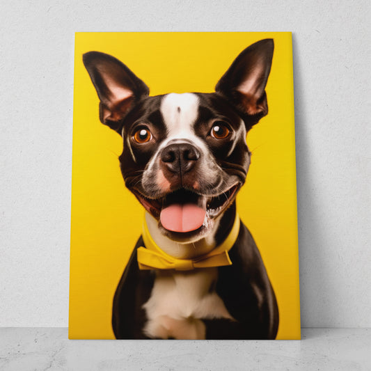 Perro - Fondo Amarillo 2 (Vertical)