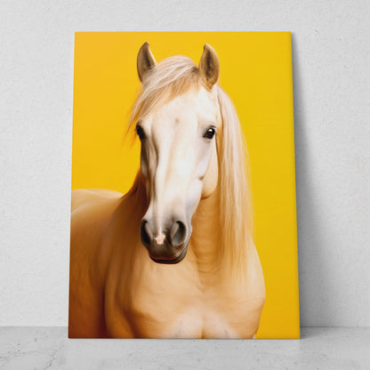 Caballo - Fondo Amarillo 2 (Vertical)