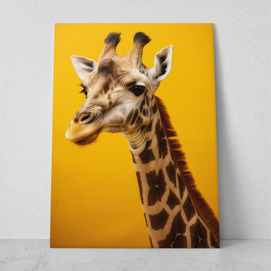 Jirafa - Fondo Amarillo 2 (Vertical)