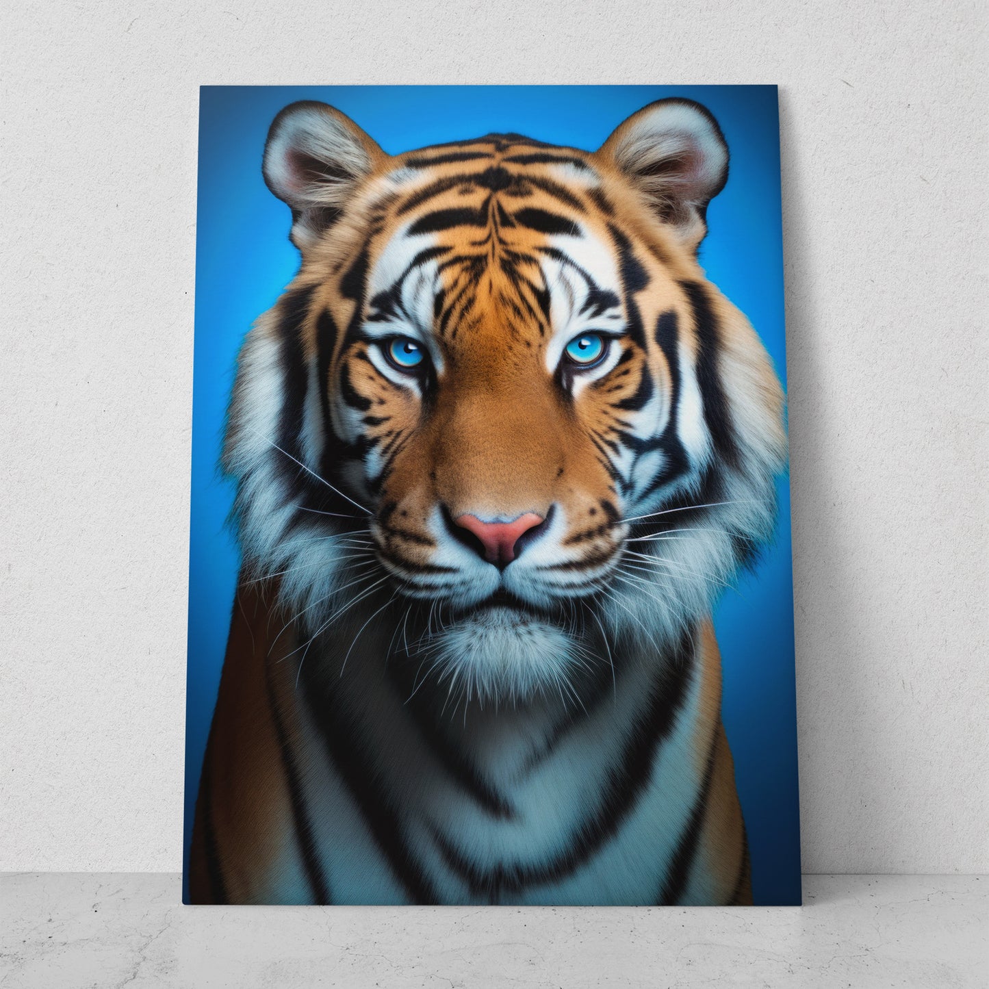 Tigre - Fondo Azul (Vertical)