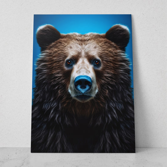 Oso - Fondo Azul (Vertical)