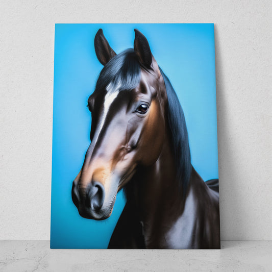 Caballo - Fondo Azul (Vertical)