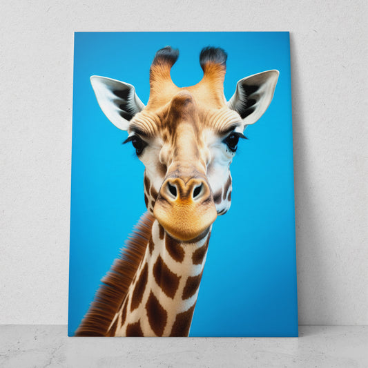 Jirafa - Fondo Azul (Vertical)