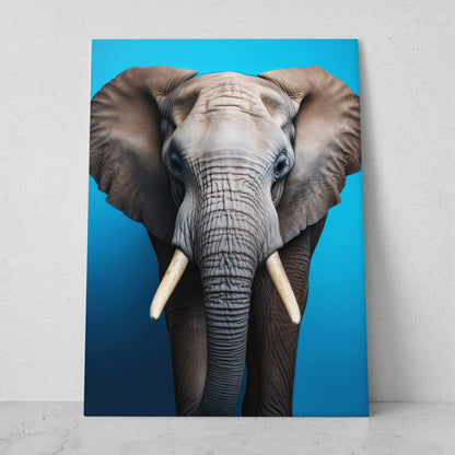 Elefante - Fondo Azul (Vertical)