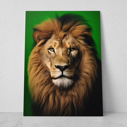 León - Fondo Verde (Vertical)