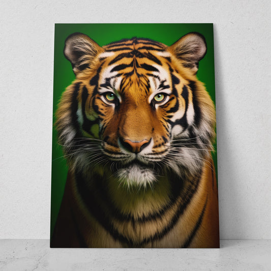 Tigre - Fondo Verde (Vertical)