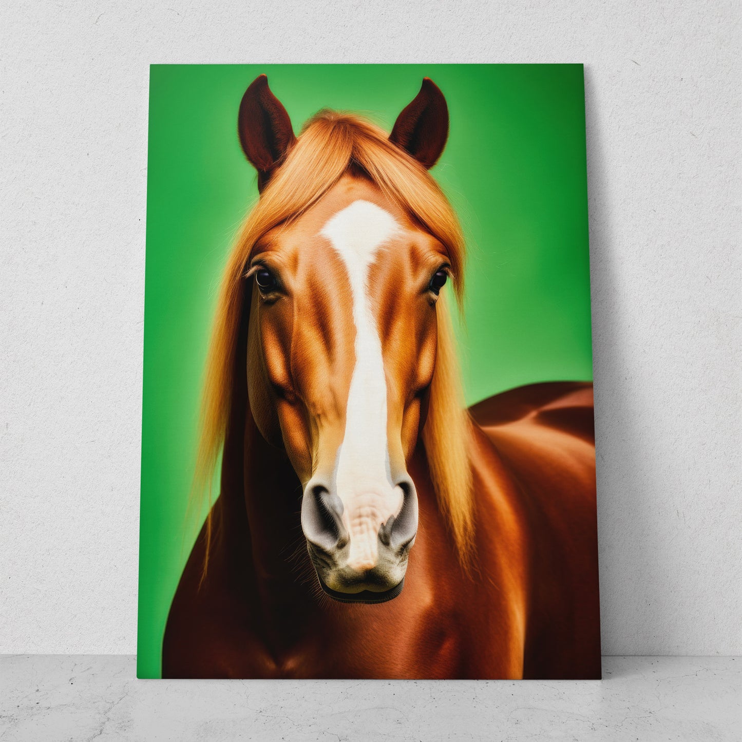 Caballo - Fondo Verde (Vertical)