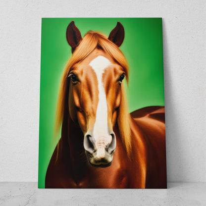 Caballo - Fondo Verde (Vertical)