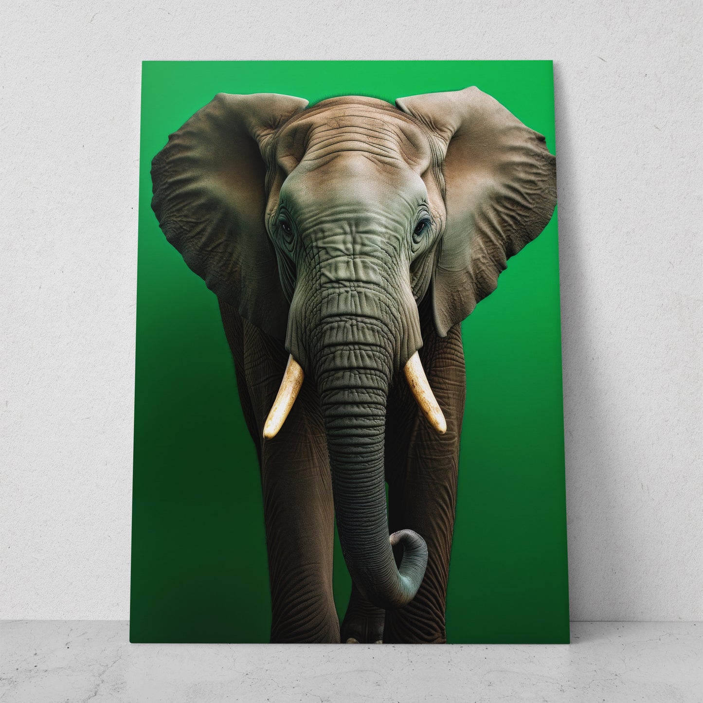 Elefante - Fondo Verde (Vertical)