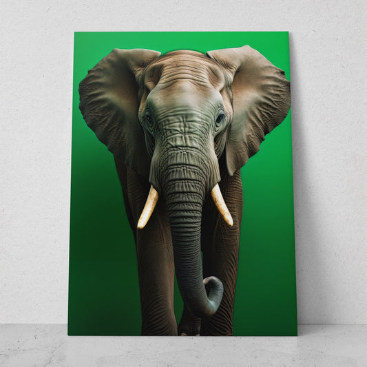 Elefante - Fondo Verde (Vertical)