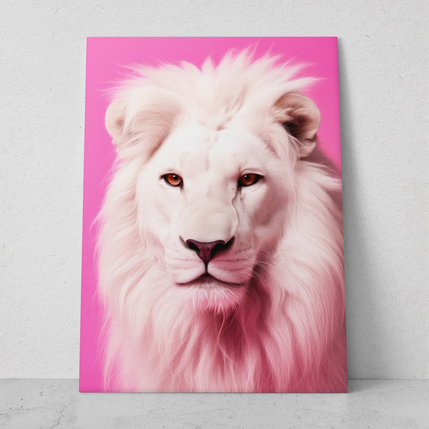 León - Fondo Rosa (Vertical)