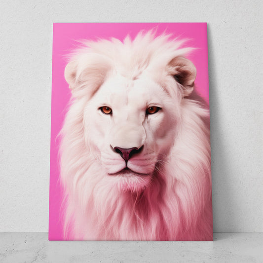 León - Fondo Rosa (Vertical)