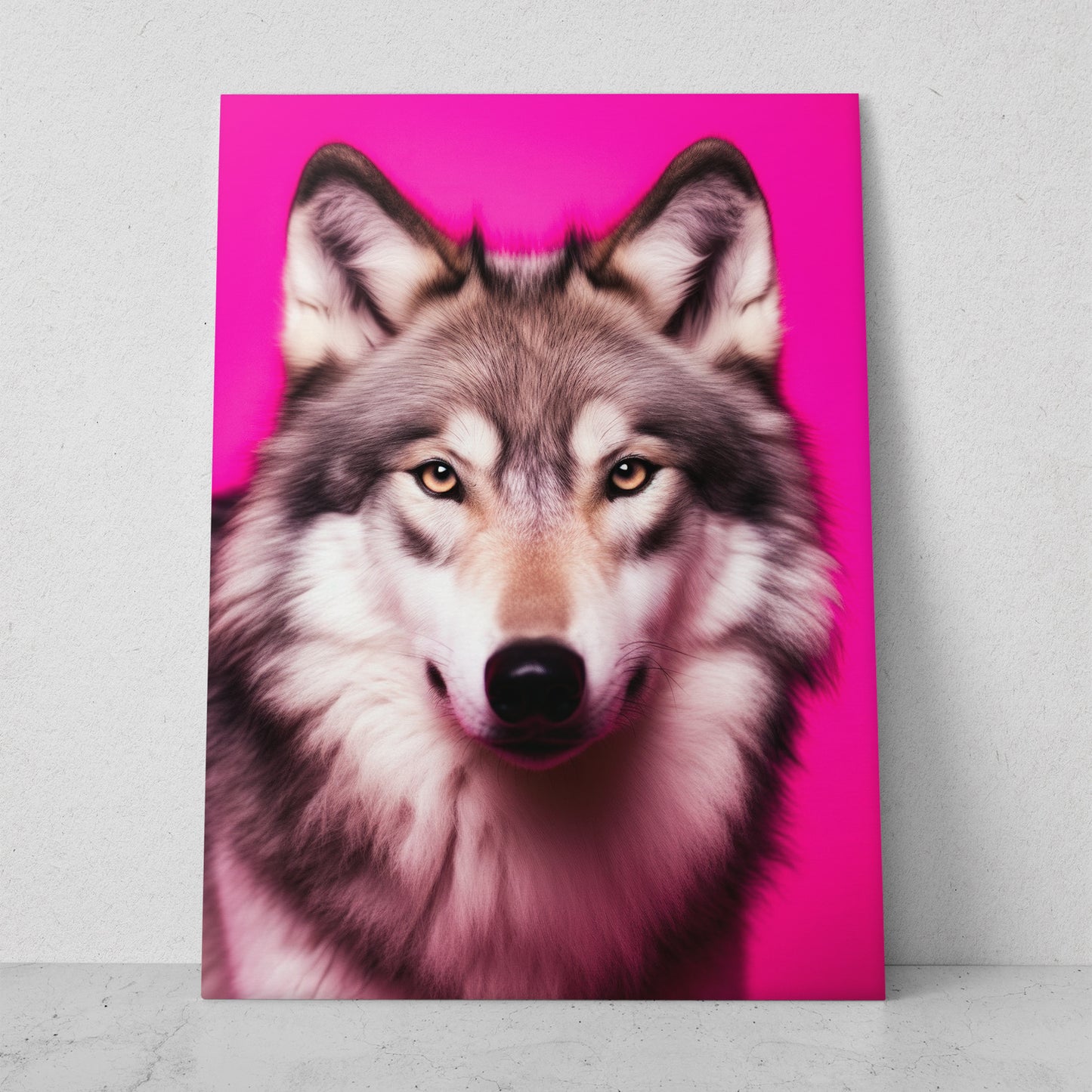 Lobo - Fondo Rosa (Vertical)