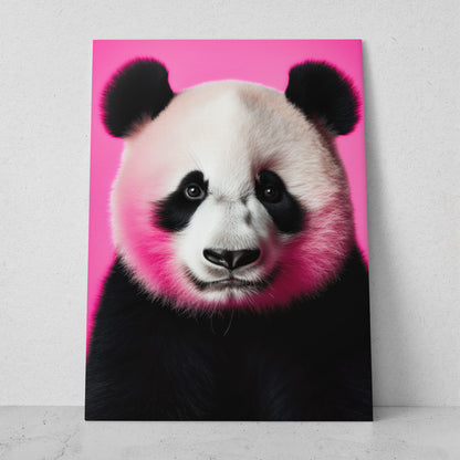Oso panda - Fondo Rosa (Vertical)