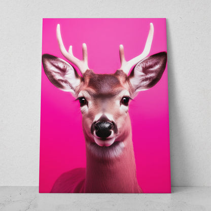 Venado - Fondo Rosa (Vertical)