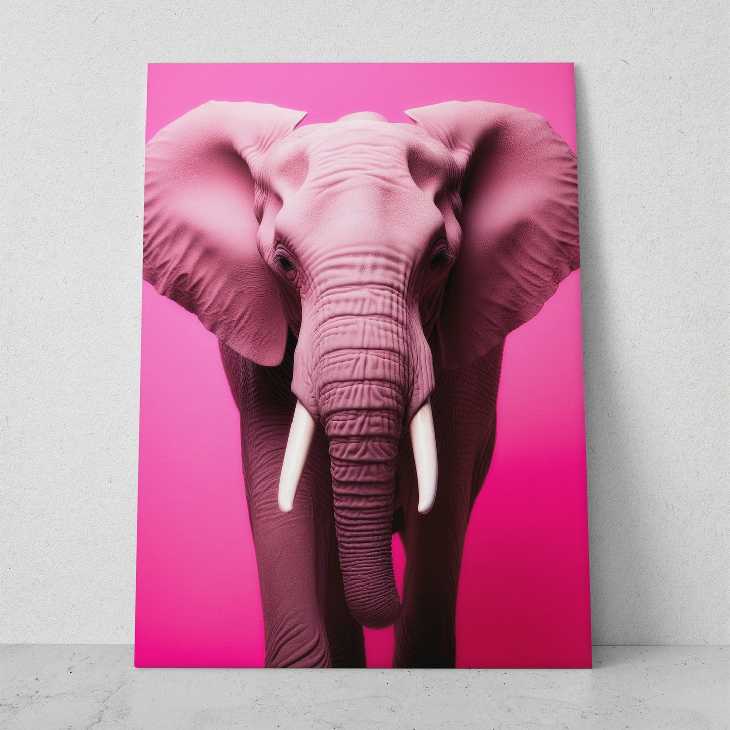 Elefante - Fondo Rosa (Vertical)