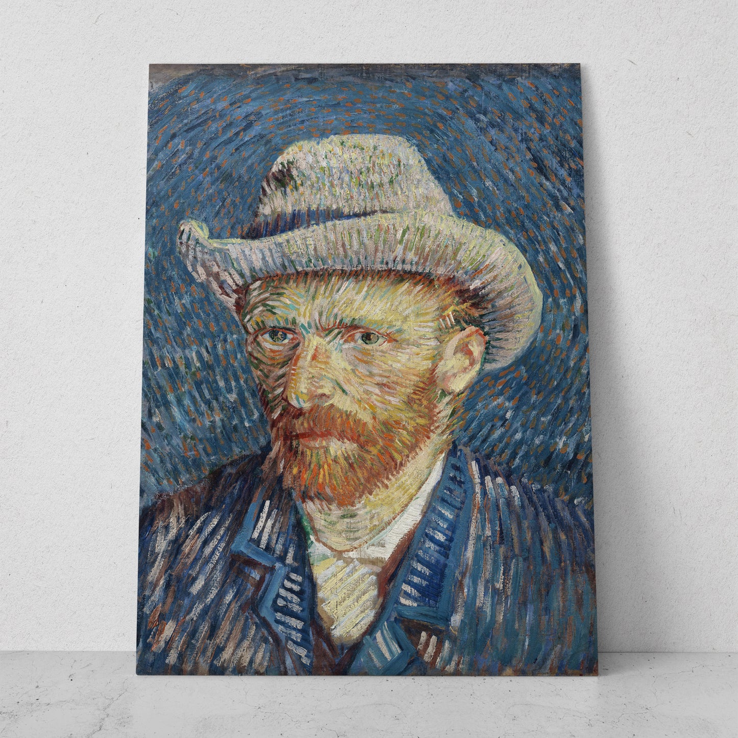 Autorretrato con sombrero gris - Vincent van Gogh (Vertical)