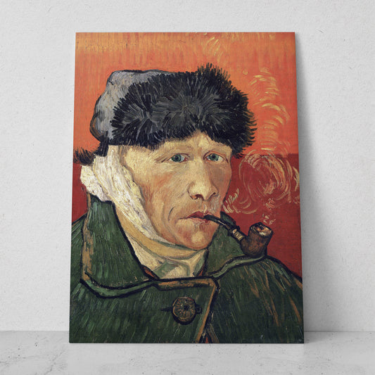 Autorretrato con la oreja vendada - Vincent van Gogh (Cuadrado)