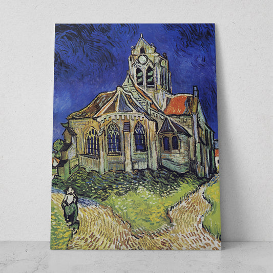 La iglesia de Auvers-sur-Oise - Vincent van Gogh (Vertical)