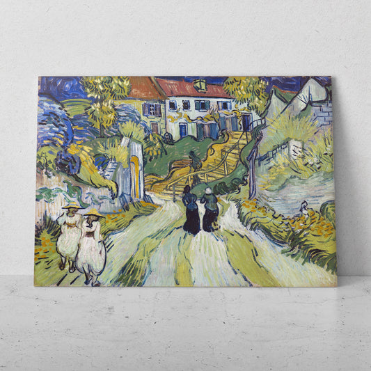 Calle y escalera en Auvers - Vincent van Gogh (Horizontal)