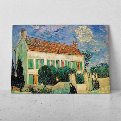 La Casa Blanca por la Noche - Vincent van Gogh (Horizontal)