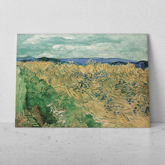 Campo de trigo con cipreses - Vincent van Gogh (Horizontal)