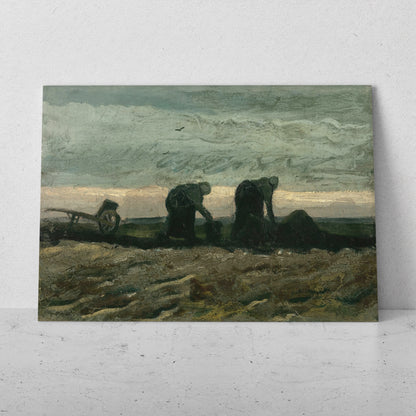 Dos mujeres en el páramo- Vincent van Gogh (Horizontal