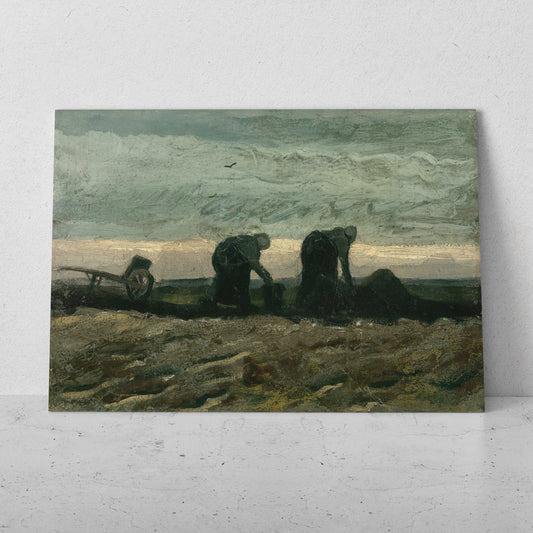 Dos mujeres en el páramo- Vincent van Gogh (Horizontal