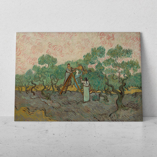 Mujeres recogiendo aceitunas- Vincent van Gogh (Horizontal