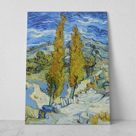 Los álamos de Saint-Rémy - Vincent van Gogh (Vertical)